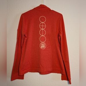 ZenSei Red zip Down Sweater